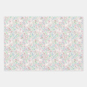 ウォーターカラーのガチョウと野の花 ラッピングペーパーシート (正面3)