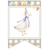 ウォーターカラーのガチョウ 1歳の誕生日 バンティングフラッグ (第1の旗)