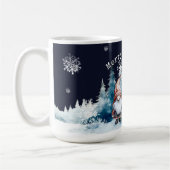 ウォーターカラーのクリスマス・ノーム達 コーヒーマグカップ (左)