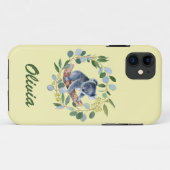 ウォーターカラーのコアラとユーカリのリース Case-Mate iPhoneケース (裏面(横))