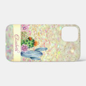 ウォーターカラーのサボテン 多肉植物の輝きぼかし Case-Mate iPhoneケース (裏面 (横))