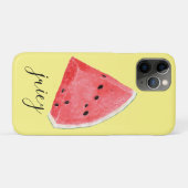 ウォーターカラーのジューシーなスイカのくさび Case-Mate iPhoneケース (裏面(横))