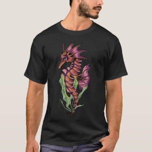 ウォーターカラーのタツノオトシゴ Tシャツ