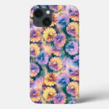 ウォーターカラーのデイジー iPhone / iPad カバー