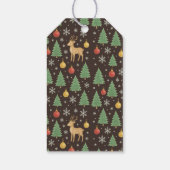 ウォーターカラーのトナカイとクリスマスツリー -  ギフトタグ (裏面)