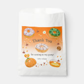 ウォーターカラーのドーナツ風ハロウィンお菓子のサンキュー フェイバーバッグ (正面)