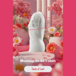 ウォーターカラーのパンケーキ Mommy to Be Tシャツ