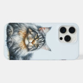 ウォーターカラーのメインクーン iPhoneケース (裏面横)