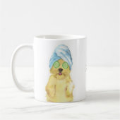 ウォーターカラーのモーキープー スパデイ ペット ポートレート マグカップ (左)