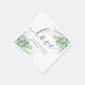 ウォーターカラーの多肉植物。花のサボテンの結婚式 スタンダードカクテルナプキン (角)