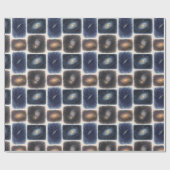 ウォーターカラーの宇宙 ラッピングペーパー (フラット)