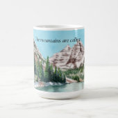 ウォーターカラーの山々 コロラド コーヒーマグ 11オンス コーヒーマグカップ (中央)