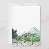 ウォーターカラーの山と野の花 | Save the Date セーブザデート (裏面)