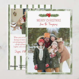ウォーターカラーの松葉 メリークリスマス 写真 シーズンカード
