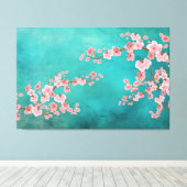 ウォーターカラーの桜 キャンバスプリント (インサイチュ (ウッドフロア))