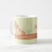 ウォーターカラーの森のかわいいリス コーヒーマグカップ (正面左)