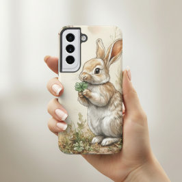 ウォーターカラーの森のウサギの自然 SAMSUNG GALAXY S22ケース