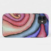 ウォーターカラーの渦巻き Case-Mate iPhoneケース (裏面(横))