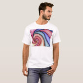 ウォーターカラーの渦巻き Tシャツ (正面フル)