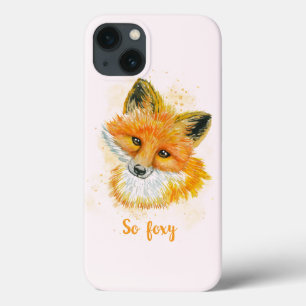 ウォーターカラーの狐 So Foxy iPhone 13ケース