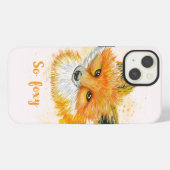 ウォーターカラーの狐 So Foxy iPhoneケース (裏面横)