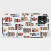 ウォーターカラーの田舎風の家|不動産 Case-Mate iPhoneケース (裏面(横))