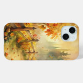 ウォーターカラーの田舎風の秋の風景 Case-Mate iPhoneケース (裏面 (横))