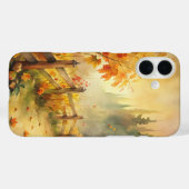 ウォーターカラーの田舎風の秋の風景 Case-Mate iPhoneケース (裏面 (横))
