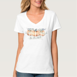 ウォーターカラーの田舎風カボチャ Tシャツ