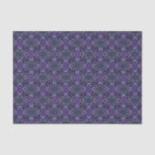 ウォーターカラーの筆致を使った抽象的なパターンアート 薄葉紙 (正面)