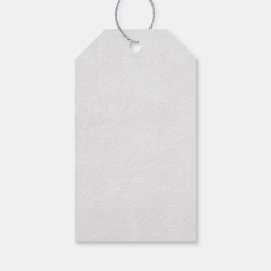 ウォーターカラーの美しいヒョウ頭ポートレート ギフトタグ (裏面)