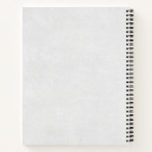 ウォーターカラーの美しいヒョウ頭ポートレート ノートブック (裏面)