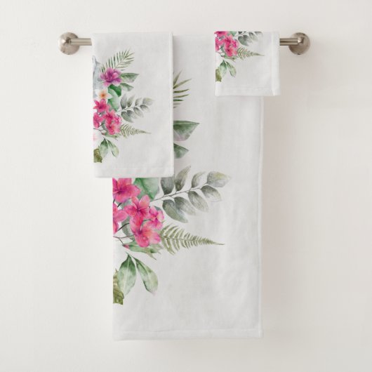 ウォーターカラーの美しいヒョウ頭ポートレート バスタオルセット (インサイチュ)