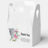 ウォーターカラーの美しいヒョウ頭ポートレート フェイバーボックス (オープン)