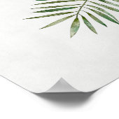 ウォーターカラーの美しいヒョウ頭ポートレート ポスター (角)