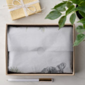 ウォーターカラーの美しいヒョウ頭ポートレート 薄葉紙 (ギフト)