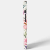 ウォーターカラーの芍薬とラベンダーの花柄 Case-Mate iPhoneケース (裏面 / 左)