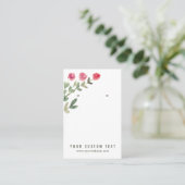 ウォーターカラーの花のロゴのイヤリングディスプレイカード 名刺 (スタンド正面)