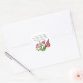 ウォーターカラーの花束 - プレイキャンドルラベル ラウンドシール (封筒)