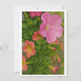 ウォーターカラーの花 シーズンカード