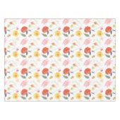 ウォーターカラーの花 テーブルクロス (正面(横))
