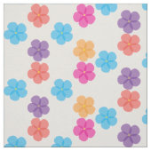 ウォーターカラーの花 ファブリック (見本)