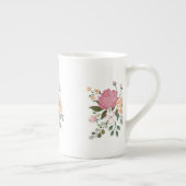 ウォーターカラーの花 ボーンチャイナマグカップ (右)