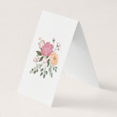 ウォーターカラーの花 名刺 (正面)