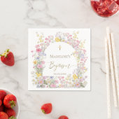 ウォーターカラーの草原の花 洗礼 スタンダードカクテルナプキン (インサイチュ)