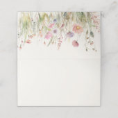 ウォーターカラーの草原の野の花 プレイスカード (外部開封)