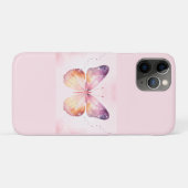 ウォーターカラーの蝶アート Case-Mate iPhoneケース (裏面(横))