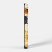 ウォーターカラーの象のクローズアップ iPhoneケース (右側面)