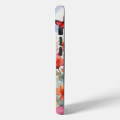 ウォーターカラーの赤と青の蝶と花々 Case-Mate iPhoneケース (裏面 / 左)
