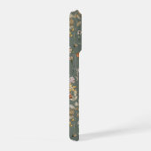 ウォーターカラーの野の花 モノグラム入り iPhoneケース (右側面)
